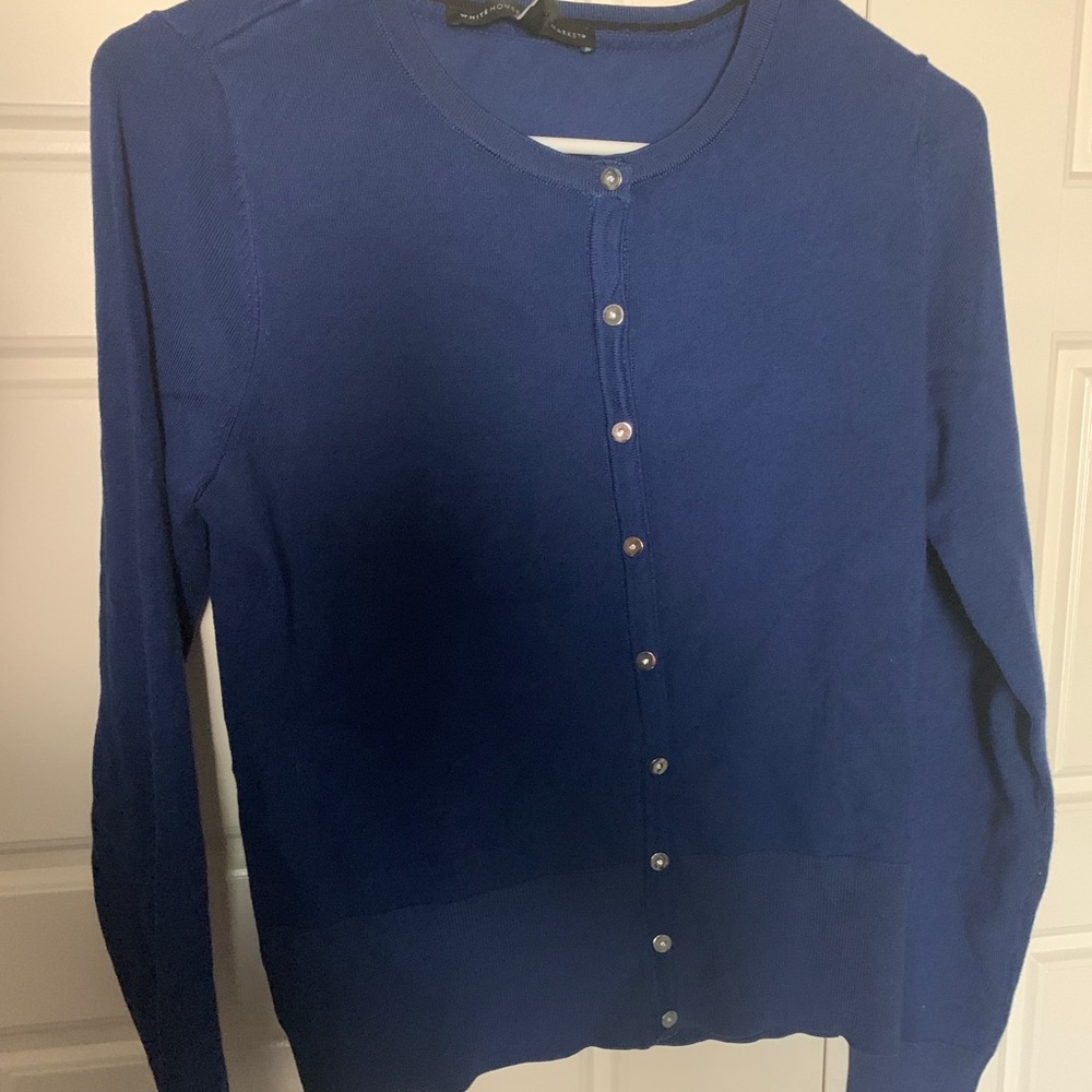 Blue cardigan
